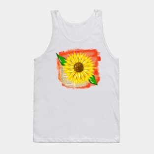 Bookish Fall Sunflower Tank Top